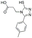 3-[3-MERCAPTO-5-(4-METHYLPHENYL)-4H-1,2,4-TRIAZOL-4-YL]PROPANOIC ACID Struktur