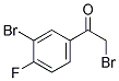 3-BROMO-4-FLUOROPHENACYL BROMIDE Struktur