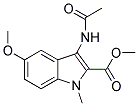 3-ACETYLAMINO-5-METHOXY-1-METHYL-1H-INDOLE-2-CARBOXYLIC ACID METHYL ESTER Struktur