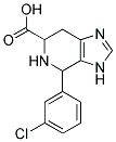 4-(3-CHLORO-PHENYL)-4,5,6,7-TETRAHYDRO-3H-IMIDAZO[4,5-C]PYRIDINE-6-CARBOXYLIC ACID Struktur