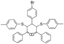 3-(4-BROMOPHENYL)-1,5-DIPHENYL-2,4-BIS(P-TOLYLTHIO)PENTANE-1,5-DIONE Struktur