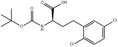 (R)-2-TERT-BUTOXYCARBONYLAMINO-4-(2,5-DICHLORO-PHENYL)-BUTYRIC ACID Struktur