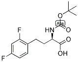 (R)-2-TERT-BUTOXYCARBONYLAMINO-4-(2,4-DIFLUORO-PHENYL)-BUTYRIC ACID Struktur