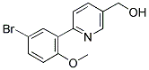 [6-(5-BROMO-2-METHOXYPHENYL)PYRIDIN-3-YL]METHANOL Struktur