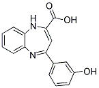 4-(3-HYDROXY-PHENYL)-1H-BENZO[B][1,4]DIAZEPINE-2-CARBOXYLIC ACID Struktur