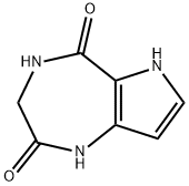 1,3,4,6-TETRAHYDROPYRROLO[3,2-E]-[1,4]DIAZEPINE-2,5-DIONE Struktur