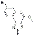 ETHYL-3-(4-BROMOPHENYL)PYRAZOLE-4-CARBOXYLATE Struktur