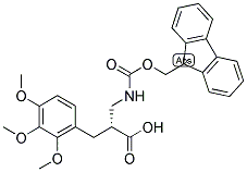 (R)-2-[(9H-FLUOREN-9-YLMETHOXYCARBONYLAMINO)-METHYL]-3-(2,3,4-TRIMETHOXY-PHENYL)-PROPIONIC ACID Struktur