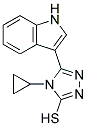 4-CYCLOPROPYL-5-(1H-INDOL-3-YL)-4H-1,2,4-TRIAZOLE-3-THIOL Struktur