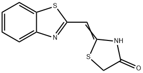 2-BENZOTHIAZOL-2-YLMETHYLENE-THIAZOLIDIN-4-ONE Struktur