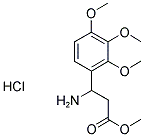 3-AMINO-3-(2,3,4-TRIMETHOXY-PHENYL)-PROPIONIC ACID METHYL ESTER HYDROCHLORIDE Struktur