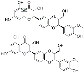 ISOSILYBIN A AND B Struktur