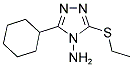 3-CYCLOHEXYL-5-(ETHYLSULFANYL)-4H-1,2,4-TRIAZOL-4-AMINE Struktur