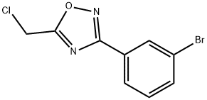 3-(3-BROMOPHENYL)-5-(CHLOROMETHYL)-1,2,4-OXADIAZOLE Struktur