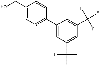 (6-[3,5-BIS(TRIFLUOROMETHYL)PHENYL]PYRIDIN-3-YL)METHANOL Struktur