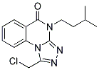 1-(CHLOROMETHYL)-4-(3-METHYLBUTYL)[1,2,4]TRIAZOLO[4,3-A]QUINAZOLIN-5(4H)-ONE Struktur