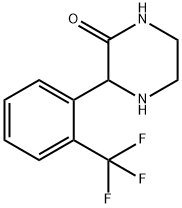 3-(2-TRIFLUOROMETHYL-PHENYL)-PIPERAZIN-2-ONE Struktur