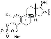 SODIUM 17BETA-DIHYDROEQUILIN-2,4,16,16-D4 3-SULFATE Struktur