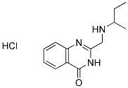 2-[(SEC-BUTYLAMINO)METHYL]QUINAZOLIN-4(3H)-ONE HYDROCHLORIDE Struktur