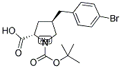 BOC-(R)-GAMMA-(4-BROMO-BENZYL)-L-PROLINE Struktur