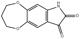 3,4-DIHYDRO-2H,7H-[1,4]DIOXEPINO[2,3-F]INDOLE-8,9-DIONE Struktur