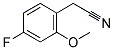 2-METHOXY-4-FLUOROBENZYL CYANIDE Struktur