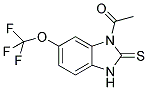 3-ACETYL-5-TRIFLUOROMETHOXY-1,3-DIHYDRO-2H-BENZIMIDAZOL-2-THIONE Struktur