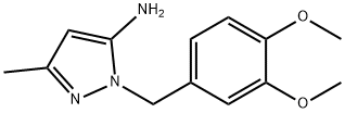 2-(3,4-DIMETHOXY-BENZYL)-5-METHYL-2H-PYRAZOL-3-YLAMINE Struktur