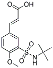 (2E)-3-[3-[(TERT-BUTYLAMINO)SULFONYL]-4-METHOXYPHENYL]ACRYLIC ACID Struktur