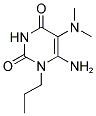 6-AMINO-5-(DIMETHYLAMINO)-1-PROPYLPYRIMIDINE-2,4(1H,3H)-DIONE Struktur