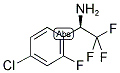 (1R)-1-(4-CHLORO-2-FLUOROPHENYL)-2,2,2-TRIFLUOROETHYLAMINE Struktur