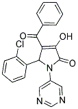 4-BENZOYL-5-(2-CHLOROPHENYL)-3-HYDROXY-1-PYRIMIDIN-5-YL-1,5-DIHYDRO-2H-PYRROL-2-ONE Struktur