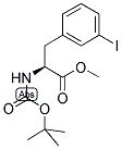 (S)-N-ALPHA-T-BUTYLOXYCARBONYL-3-IODOPHENYLALANINE METHYL ESTER Struktur