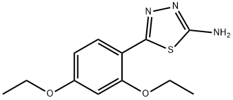 5-(2,4-DIETHOXY-PHENYL)-[1,3,4]THIADIAZOL-2-YLAMINE Struktur