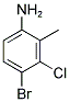 4-BROMO-3-CHLORO-2-METHYLANILINE Struktur