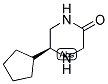 (S)-5-CYCLOPENTYL-PIPERAZIN-2-ONE Struktur