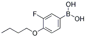 4-BUTOXY-3-FLUOROPHENYLBORONIC ACID Struktur