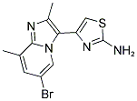 4-(6-BROMO-2,8-DIMETHYL-IMIDAZO[1,2-A]PYRIDIN-3-YL)-THIAZOL-2-YLAMINE Struktur