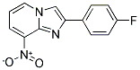 2-(4-FLUORO-PHENYL)-8-NITRO-IMIDAZO[1,2-A]PYRIDINE Struktur