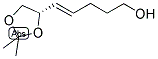 6(S),7-ISOPROPYLIDENEDIOXY-HEPT-4-ENOL Struktur