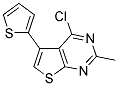 4-CHLORO-2-METHYL-5-THIEN-2-YLTHIENO[2,3-D]PYRIMIDINE Struktur