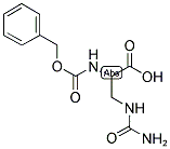 N-ALPHA-BENZYLOXYCARBONYL-N-BETA-UREIDO-L-2,3-DIAMINOPROPIONIC ACID Struktur