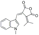 (4E)-3-(1-METHYLETHYLIDENE)-4-[(1-METHYL-1H-INDOL-3-YL)METHYLENE]DIHYDROFURAN-2,5-DIONE Struktur