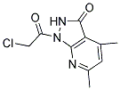 1-(CHLOROACETYL)-4,6-DIMETHYL-1,2-DIHYDRO-3H-PYRAZOLO[3,4-B]PYRIDIN-3-ONE Struktur