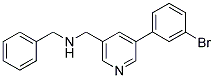 N-BENZYL-1-[5-(3-BROMOPHENYL)PYRIDIN-3-YL]METHANAMINE Struktur