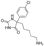 5-(5-AMINO-PENTYL)-5-(4-CHLORO-PHENYL)-IMIDAZOLIDINE-2,4-DIONE Struktur