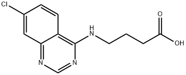 4-(7-CHLORO-QUINAZOLIN-4-YLAMINO)-BUTYRIC ACID Struktur