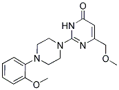 6-(METHOXYMETHYL)-2-[4-(2-METHOXYPHENYL)PIPERAZIN-1-YL]PYRIMIDIN-4(3H)-ONE Struktur