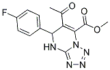 METHYL 6-ACETYL-5-(4-FLUOROPHENYL)-4,5-DIHYDROTETRAZOLO[1,5-A]PYRIMIDINE-7-CARBOXYLATE Struktur