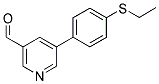 5-[4-(ETHYLTHIO)PHENYL]NICOTINALDEHYDE Struktur